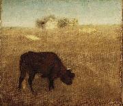 Albert Pinkham Ryder Evening Glow, The Old Red Cow oil on canvas